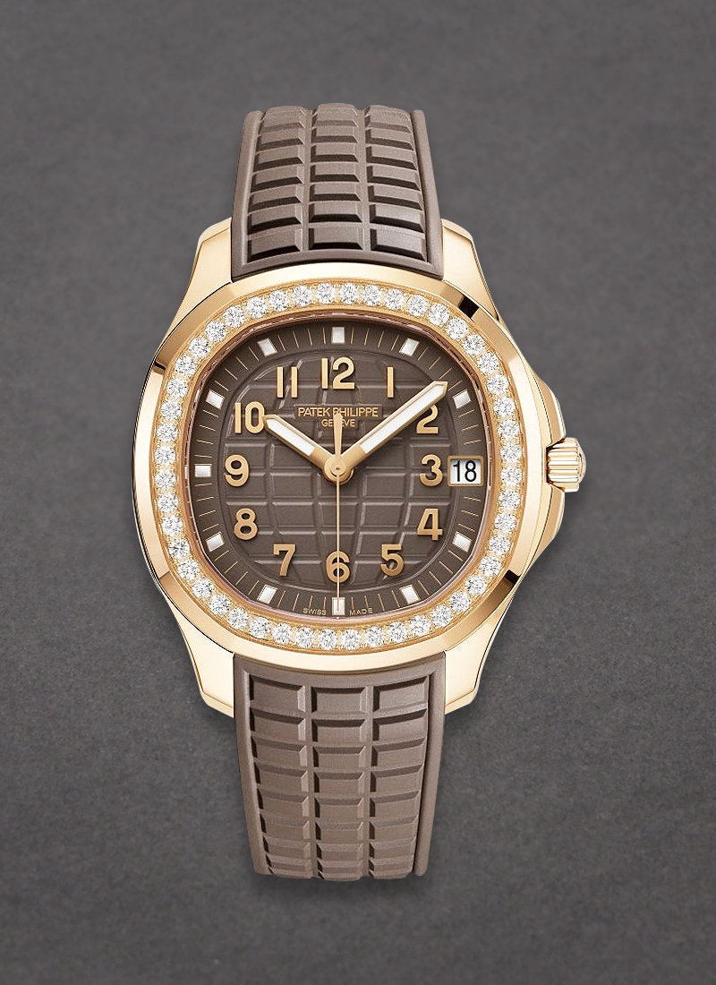 Patek Philippe Aquanaut Ref 5268R  in Rose Gold with Diamond Bezel