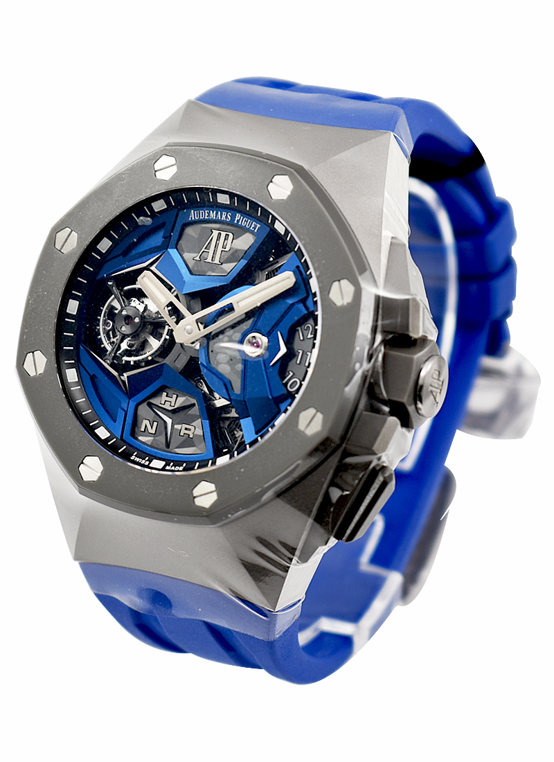 Audemars Piguet Royal Oak Concept Flying Tourbillon GMT in Sandblasted Titanium 26589IO.OO.D030CA.01