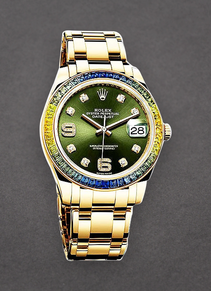 Pre-Owned Rolex Masterpiece 39mm in Yellow Gold with Diamond Bezel