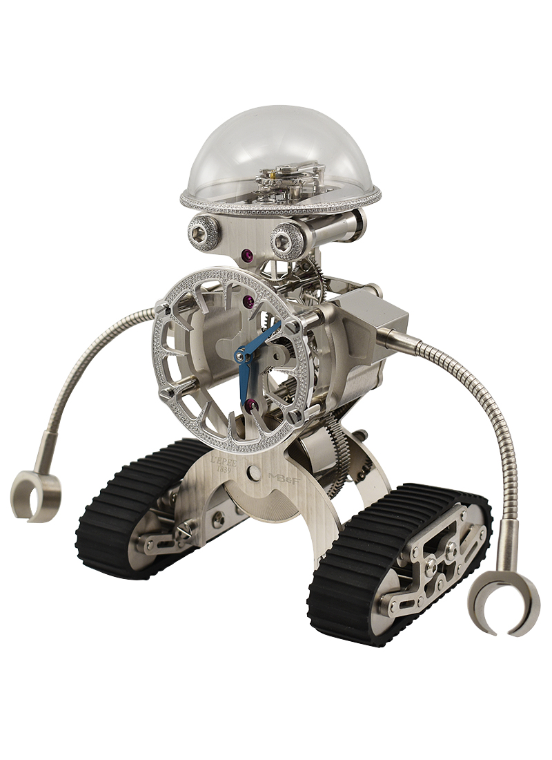 MB&F L’Epée 1839 Diamond Sherman Clock in White Gold 76.6001/151