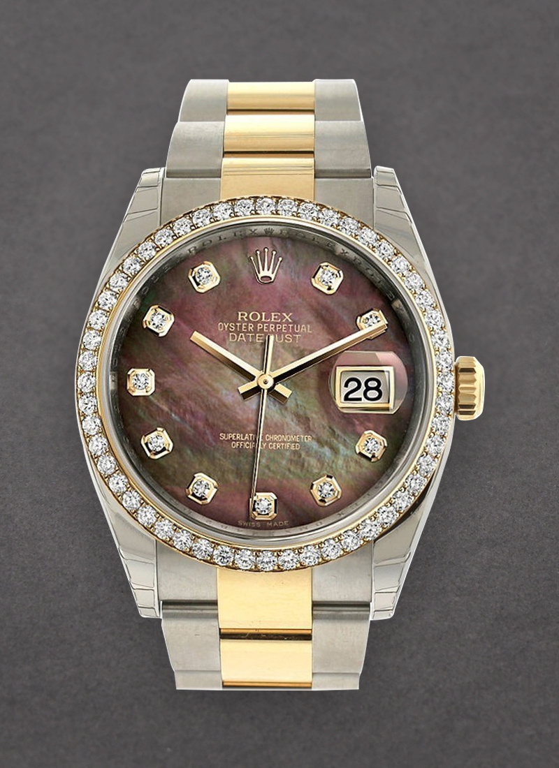 Pre-Owned Rolex Datejust 2-Tone 36mm with Diamond Bezel