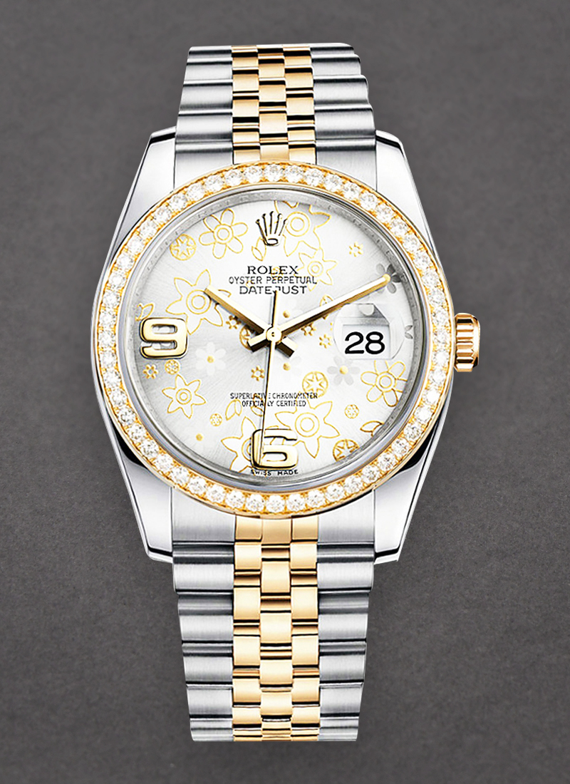 Pre-Owned Rolex 2-Tone Datejust 36mm with Diamond Bezel