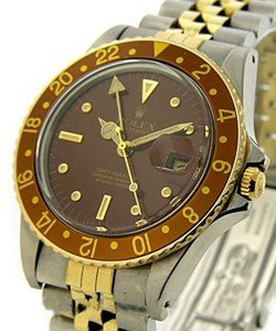 2-Tone GMT-Master on Jubilee Bracelet with Brown Dial