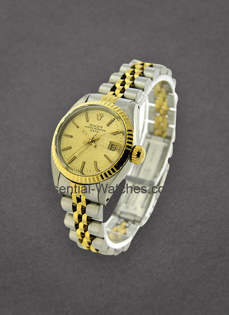 Pre-Owned Rolex Ladys 2-Tone Date 24mm - Fluted Bezel