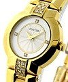Lady''''s Yellow Gold Round La Scala  Diamond Lugs - Diamond Dial 