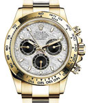 Daytona 40mm in Yellow Gold on Oyster Bracelet with Meteorite Panda Dial