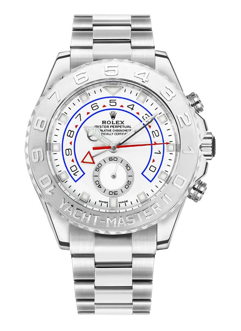 Pre-Owned Rolex Yacht-Master II Large Size 44mm in White Gold with Platinum Bezel