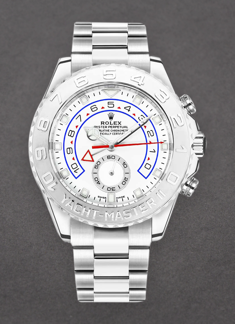 Pre-Owned Rolex Yacht-Master II Large Size 44mm in White Gold with Platinum Bezel