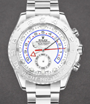 Yacht-Master II Large Size 44mm in White Gold with Platinum Bezel on Oyster Bracelet with White Arabic Dial