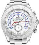 Yacht-Master II Large Size 44mm in White Gold with Platinum Bezel on Oyster Bracelet with White Arabic Dial