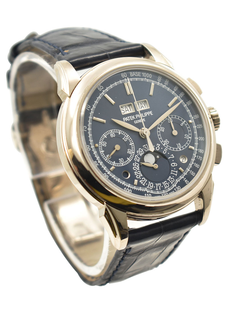 Perpetual Calendar Chronograph in White Gold