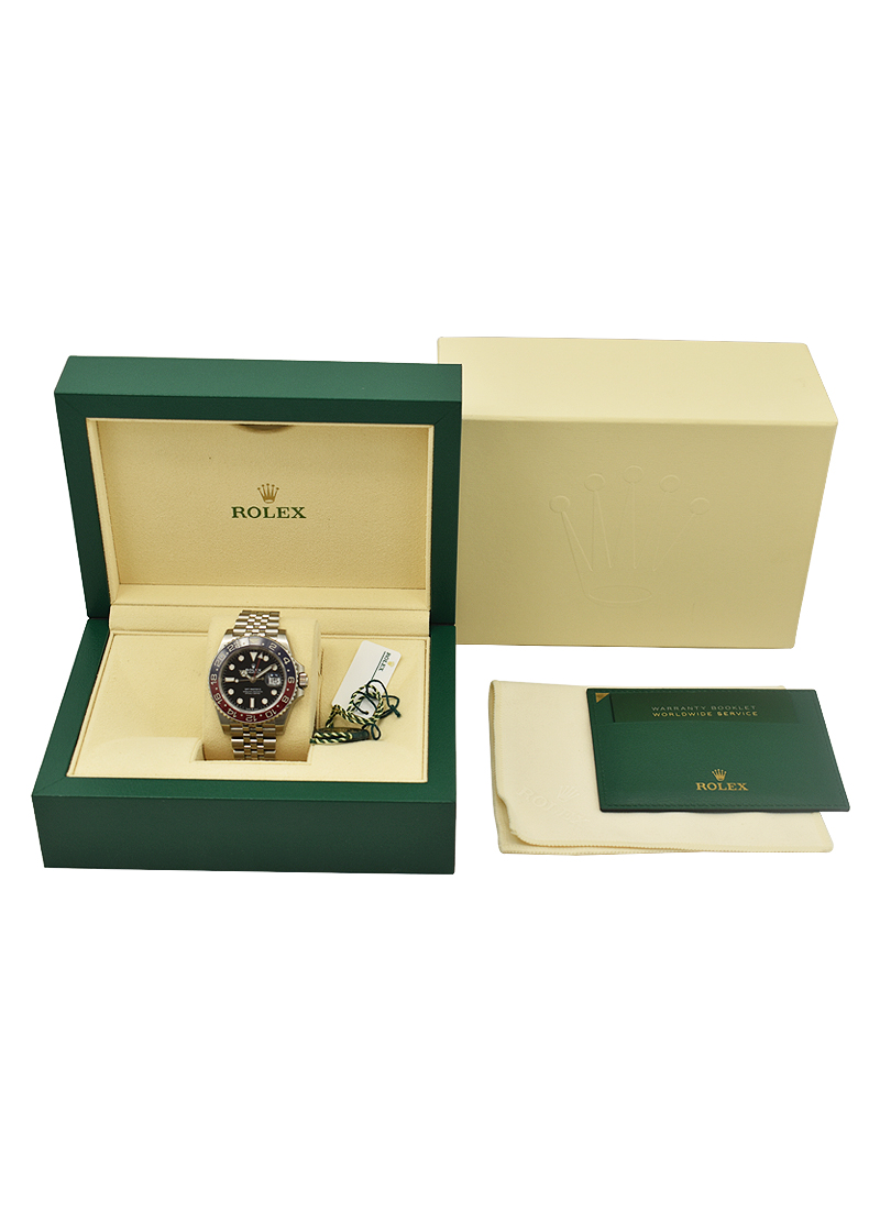 126710BLRO Rolex GMT-Master II White Gold | Rostovsky Watches