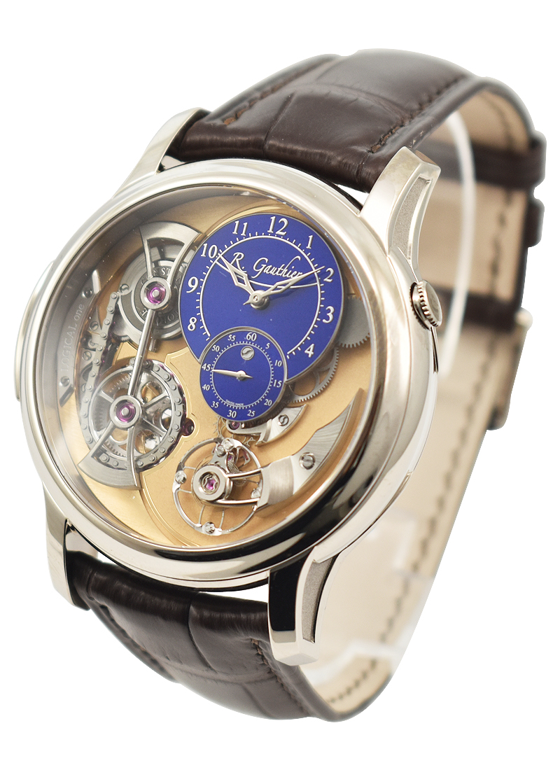MON00166 Romain Gauthier Logical One White Gold | Rostovsky Watches