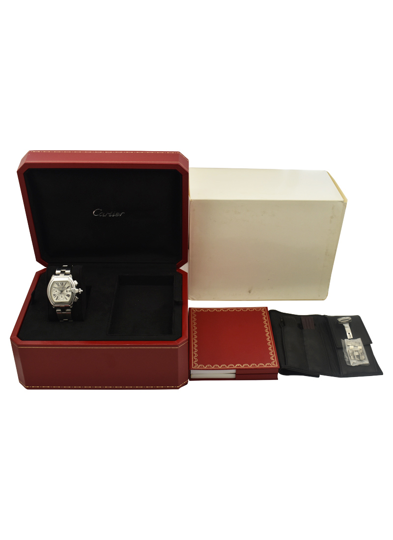 2618 Cartier Roadster Chronograph Steel | Rostovsky Watches