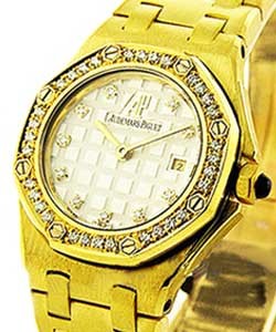 Yellow Gold Lady's Offshore  Diamond Case - Grid Diamond Dial 