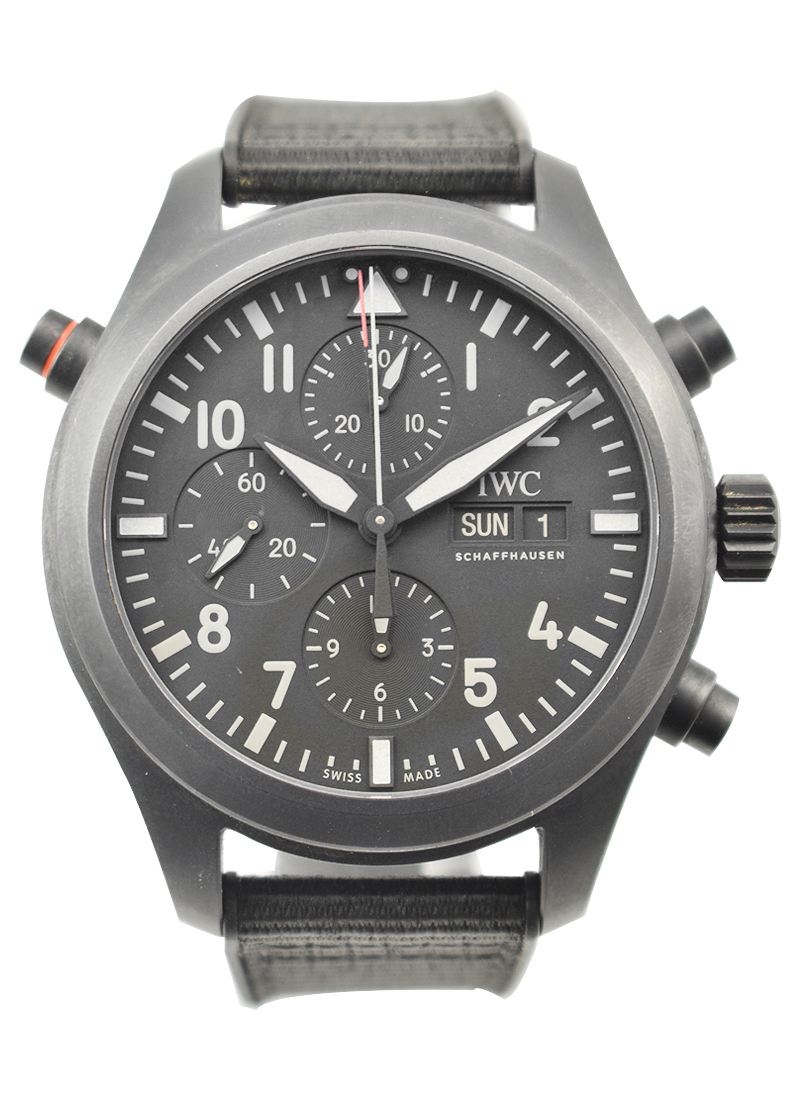 Pilot s Watch Double Chronograph Top Gun in Ceratanium