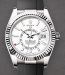 Sky Dweller Oyster 42mm On Oyster Bracelet with White Stick Dial