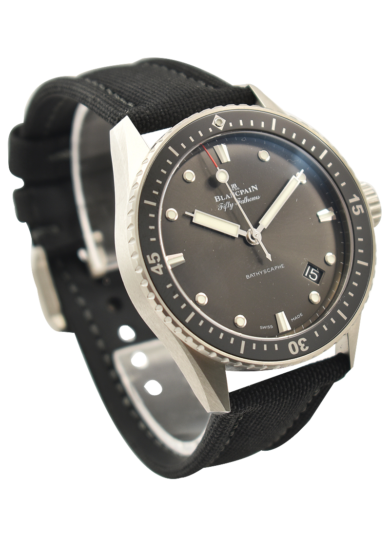 5000 1110 B52A Blancpain Fifty Fathoms Bathyscaphe Steel | Rostovsky ...