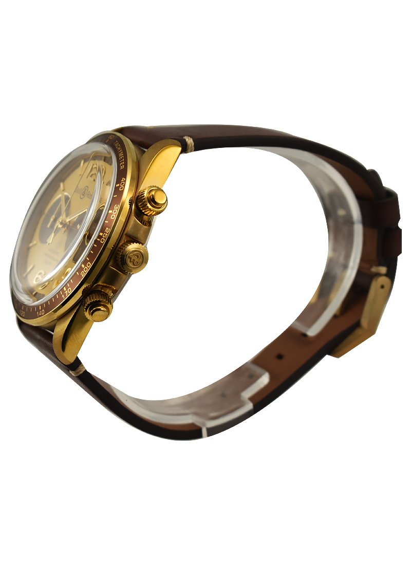 Bell & Ross BR V2-94 Bellytanker “El Mirage” Chronograph in Satin-Polished Bronze BRV294-RR-BR/SCA