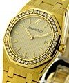 Lady's Yellow Gold ROYAL OAK  Champagne Dial on Bracelet