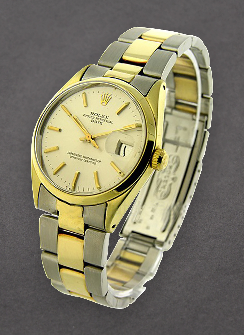 Pre-Owned Rolex Vintage inSteel with Yellow Gold Smooth Bezel