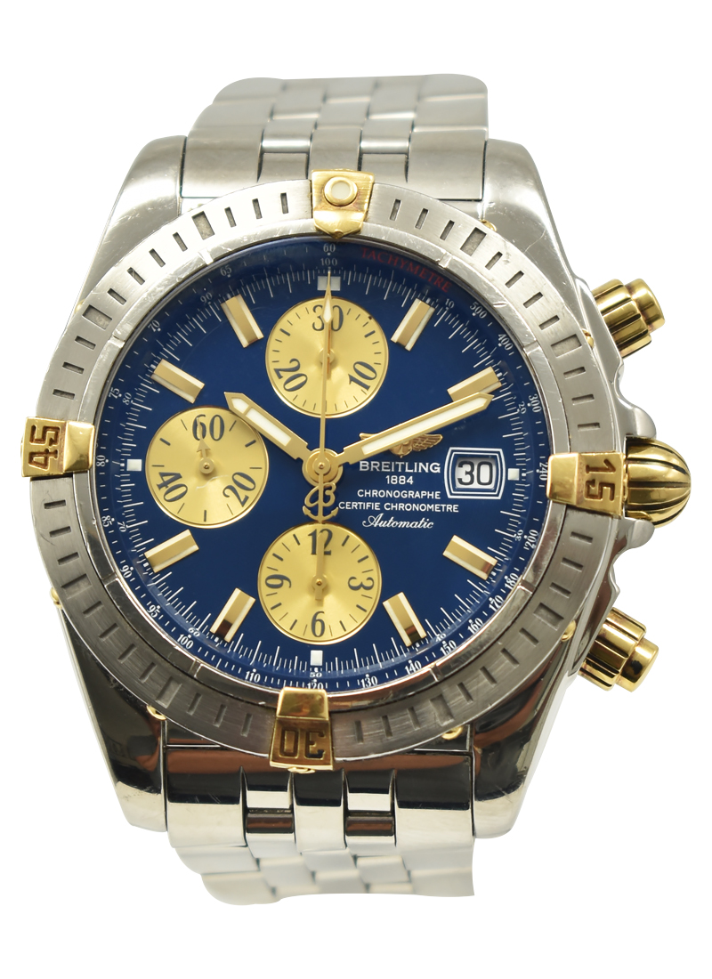 Breitling Chronomat Evolution in Stainless Steel with Yellow Gold Accents B1335611/C646