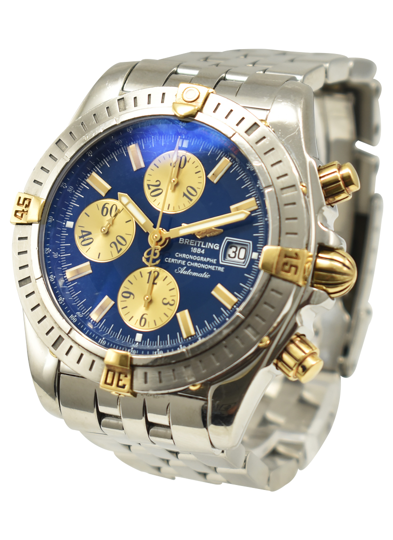 Breitling Chronomat Evolution in Stainless Steel with Yellow Gold Accents B1335611/C646