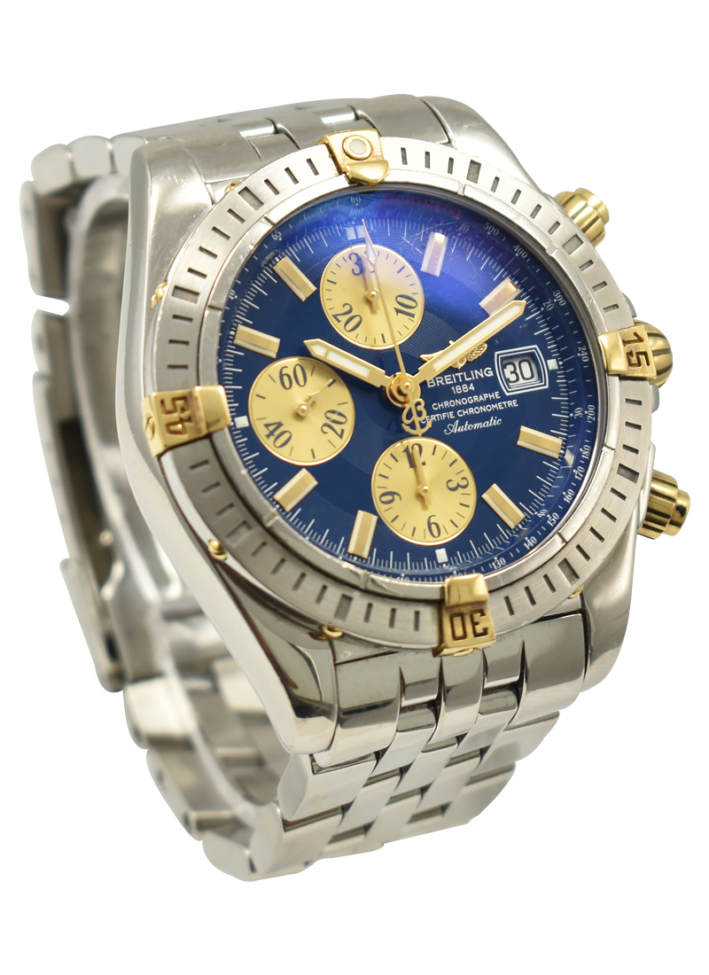 Breitling Chronomat Evolution in Stainless Steel with Yellow Gold Accents B1335611/C646