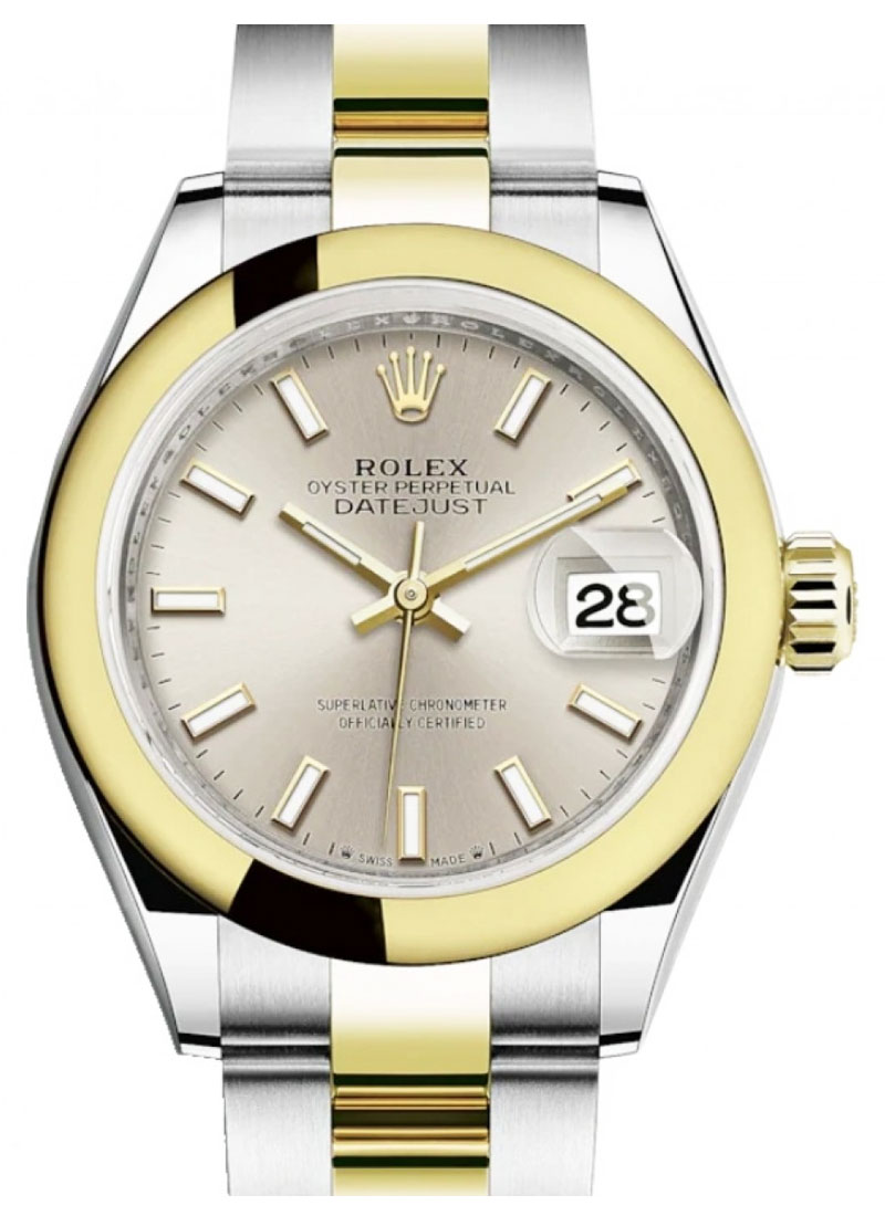 Pre-Owned Rolex Datejust 26mm in Steel with Yellow Gold Domed Bezel