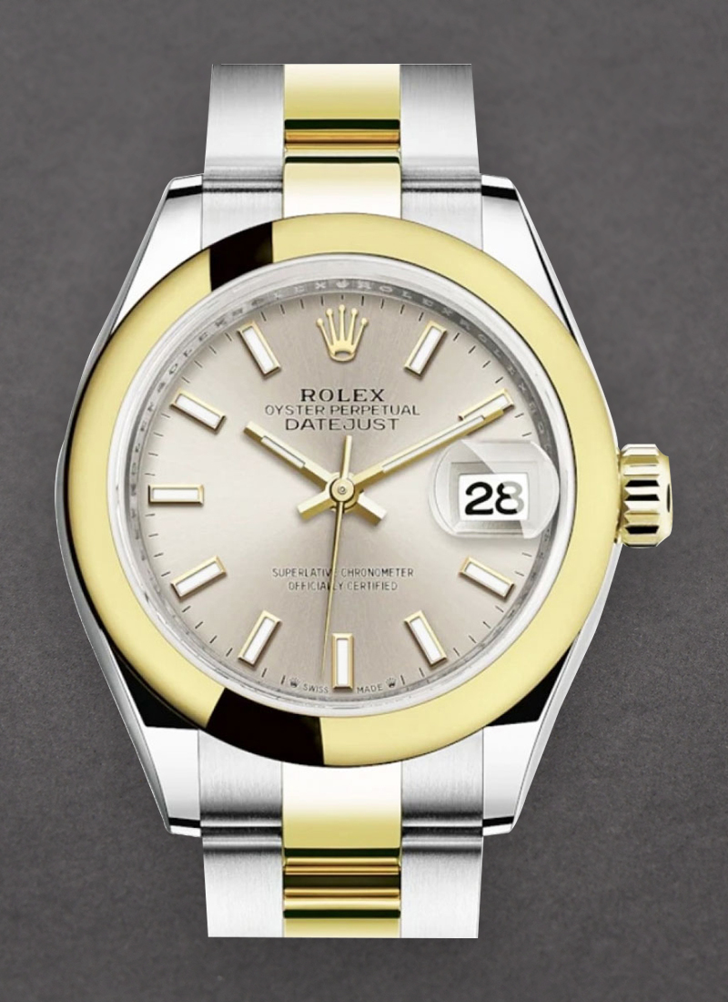 Pre-Owned Rolex Datejust 26mm in Steel with Yellow Gold Domed Bezel