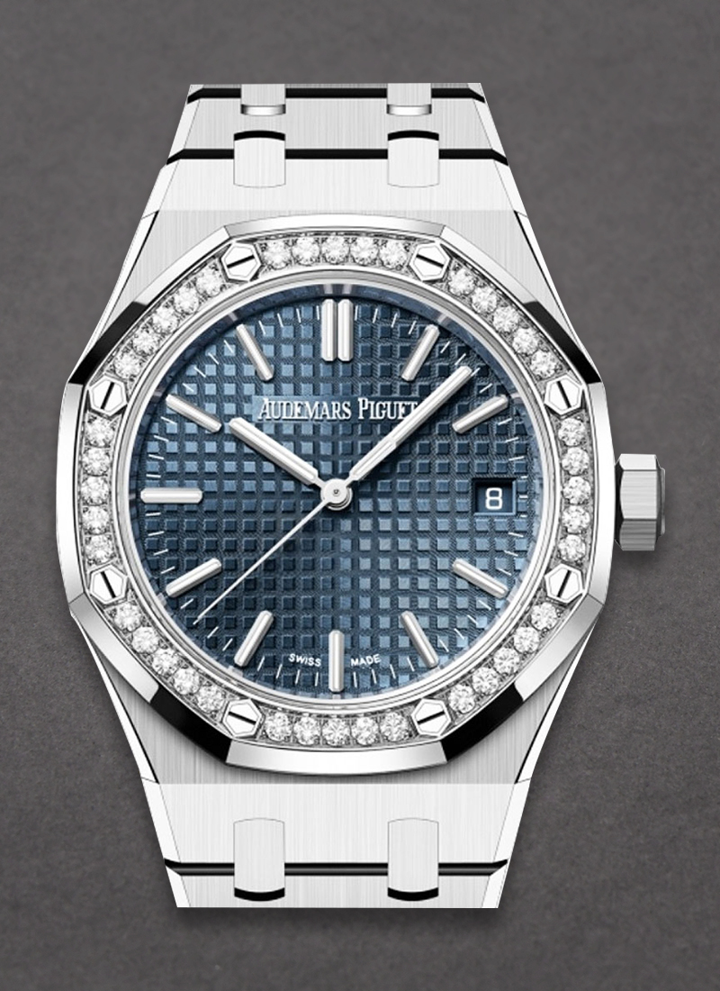 Audemars Piguet Royal Oak 37mm  in Steel with Diamond Bezel