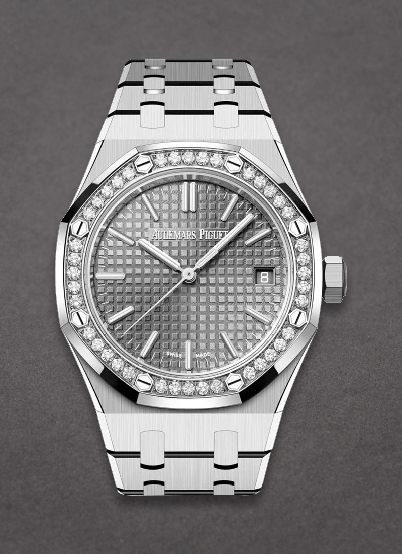 Audemars Piguet Royal Oak 37mm  in Steel with Diamond Bezel