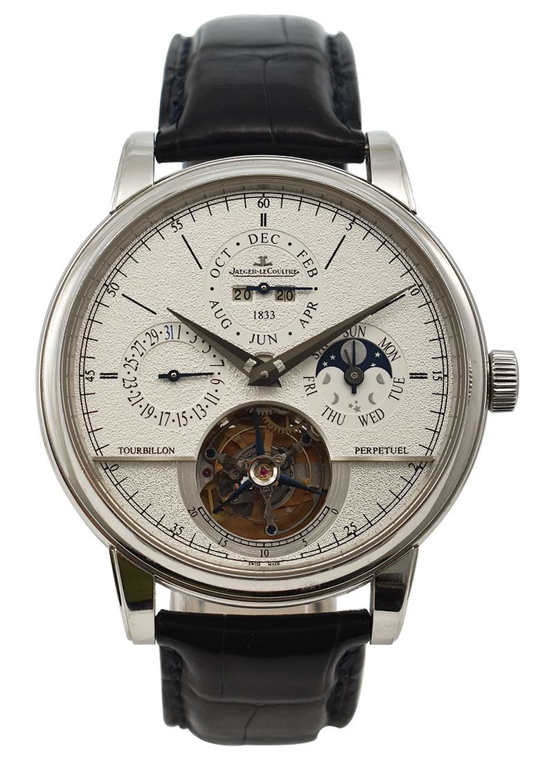 Jaeger-LeCoultre Master Grande Traditional Tourbillon Quantieme Perpetual Jubilee Edition in Platinum Q5046520