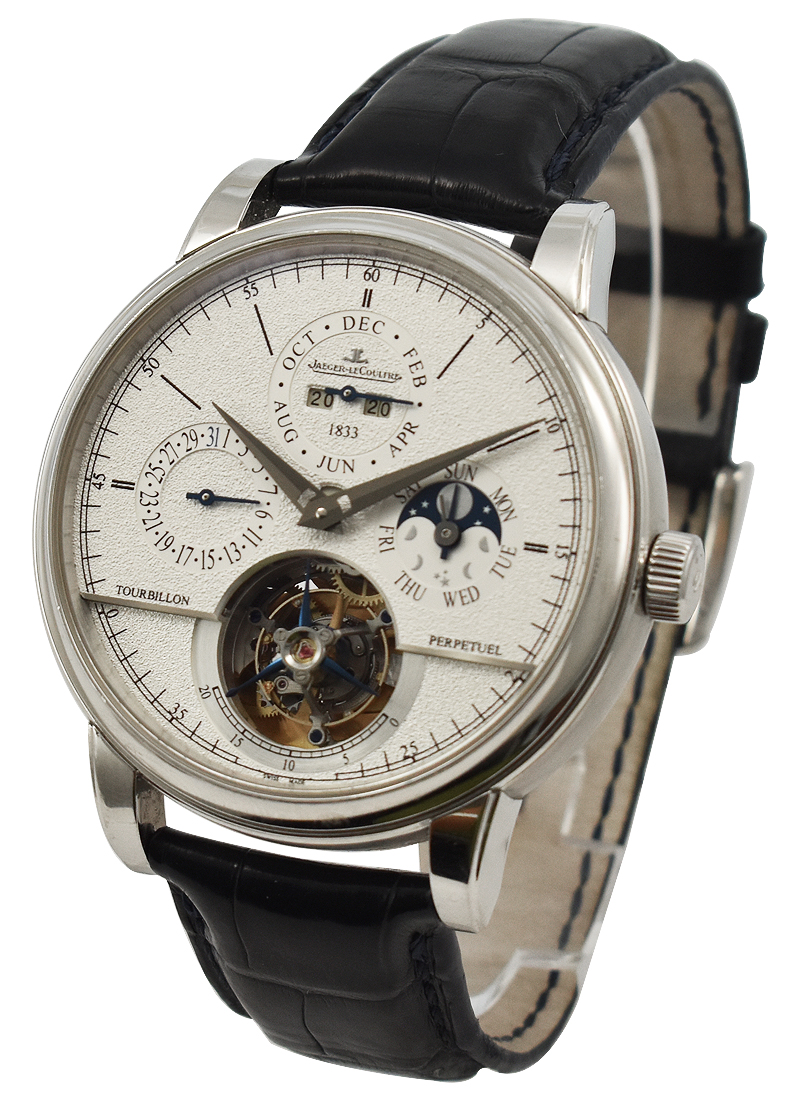 Jaeger-LeCoultre Master Grande Traditional Tourbillon Quantieme Perpetual Jubilee Edition in Platinum Q5046520