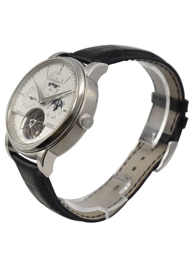 Jaeger-LeCoultre Master Grande Traditional Tourbillon Quantieme Perpetual Jubilee Edition in Platinum Q5046520