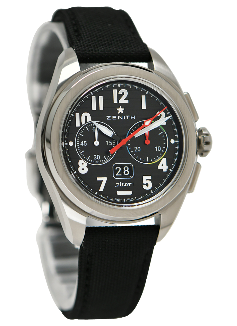 ブランデー Zodiac Super Sea Wolf Compression Diver Gold Plated Black Dial 40mm Z0
