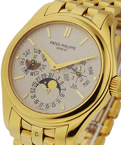 Perpetual Calendar 5136 in Yellow Gold on Yellow Gold Bracelet with Silver Dial