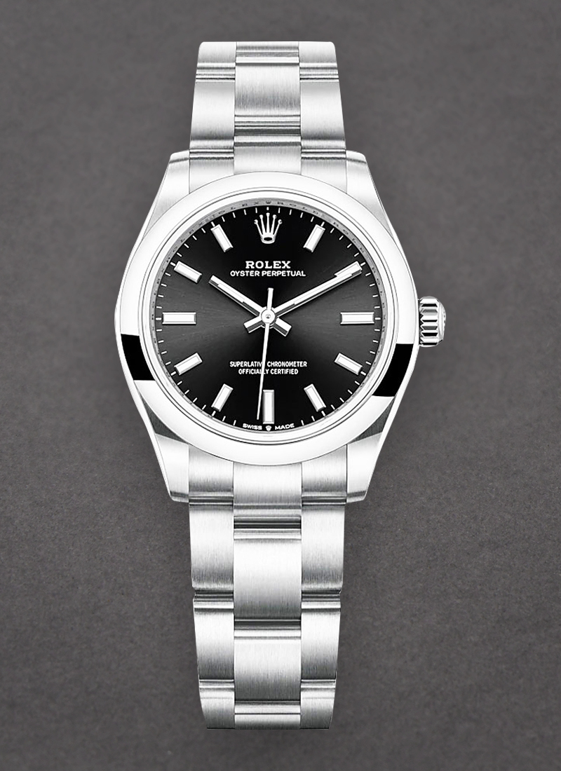 Pre-Owned Rolex Oyster Perpetual No Date 31mm in Steel with Domed Bezel