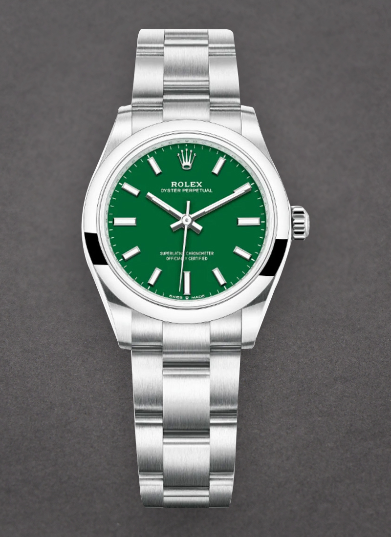 Pre-Owned Rolex Oyster Perpetual No Date 31mm in Steel with Domed Bezel