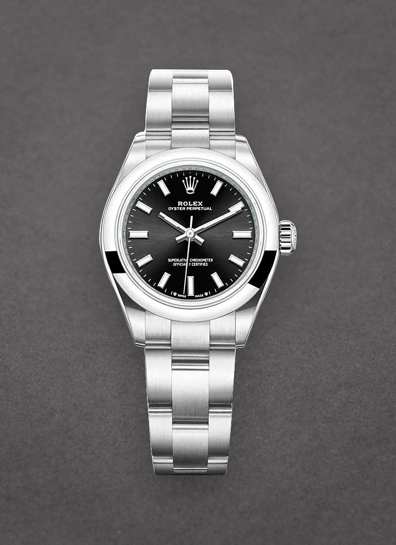 Pre-Owned Rolex Ladies Oyster Perpetual No Date in Steel with Smooth Bezel 