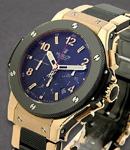 Big Bang 44mm in Rose Gold with Black Ceramic Bezel on Rose Gold Bracelet with Black Dial