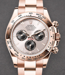 Daytona 40mm in Rose Gold on Bracelet with Sundust Stick Dial - Black Subs