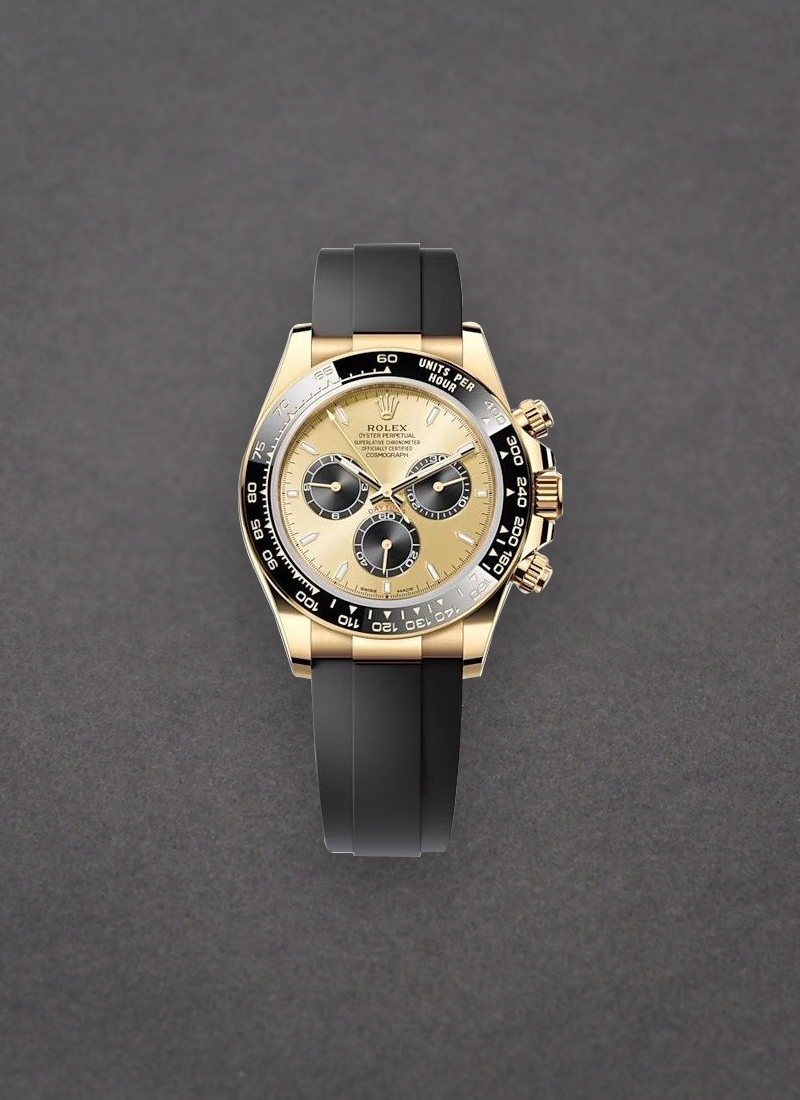 Pre-Owned Rolex Daytona Cosmograph in Yellow Gold with Black Bezel