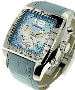 Men's Tycoon Two O Ten Chrono Large Size Large Size Steel on Strap with Powder Blue Dial