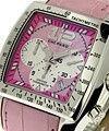 Men's Tycoon Two O Ten Chrono Large Size Large Size Steel on Strap with Pink Dial 