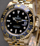 GMT Master II 40mm in Yellow Gold with Ceramic Bezel  on Jubilee Bracelet with Black Dial