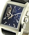 Port-Royal Open Steel on Strap with Black Dial