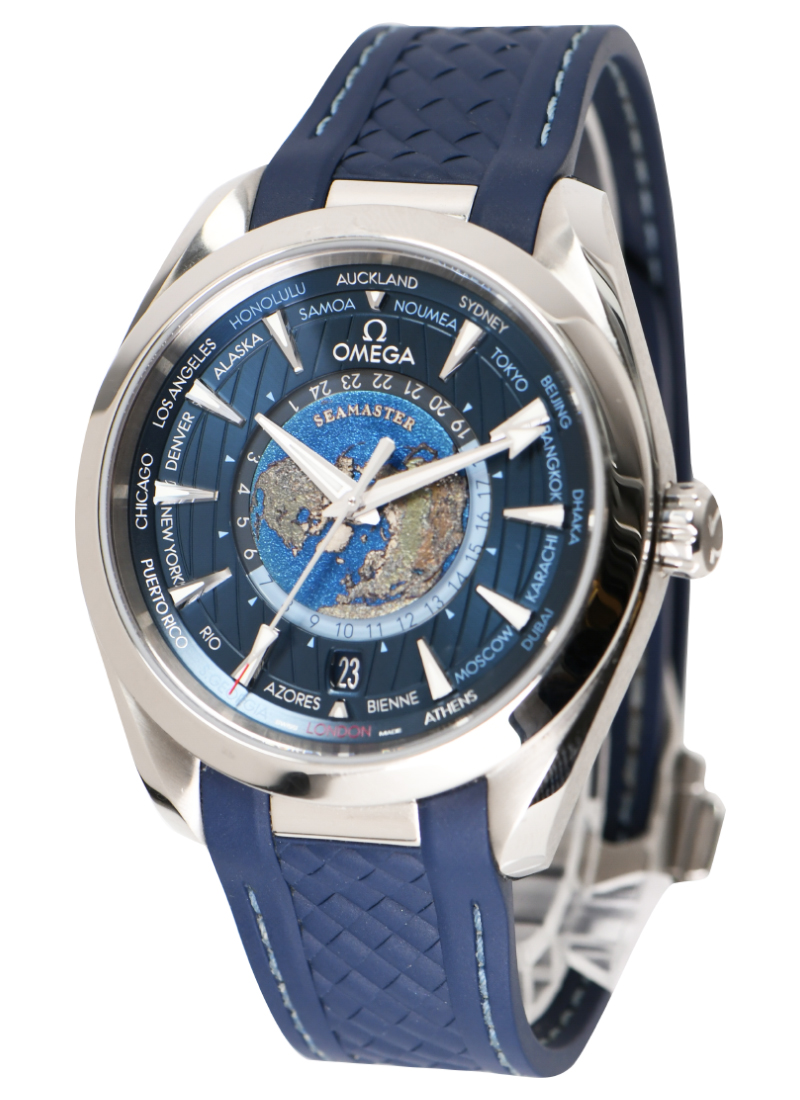 Omega Seamaster Aqua Terra World Time 150m in Stainless Steel 220.12.43.22.03.001