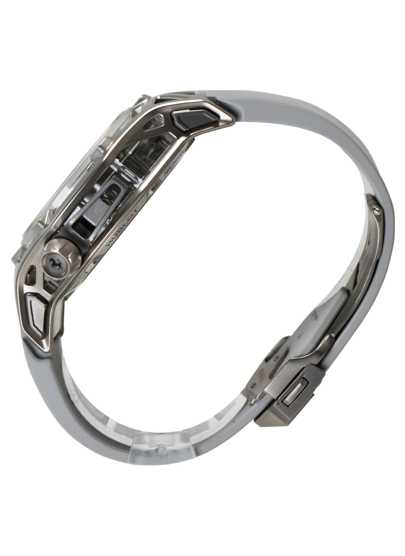 Hublot Techframe Ferrari Tourbillon Chronograph in White Gold 408.JW.0123.RX
