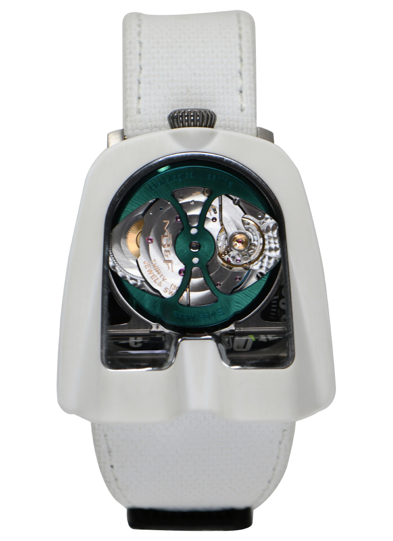 MB&F Horological Machine N°8 Mark 2 in Titanium and White Composite 82TLW